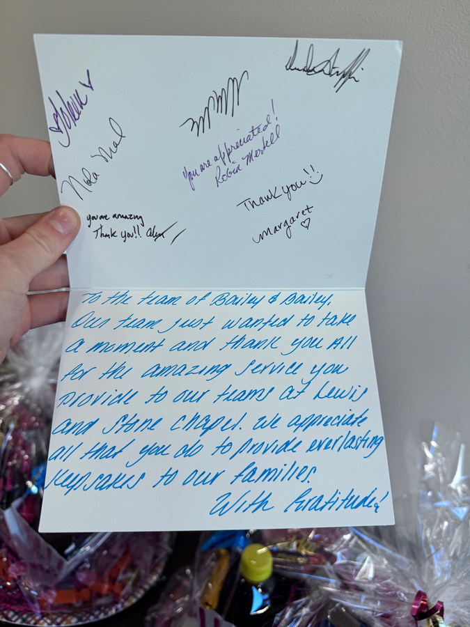 thank you card